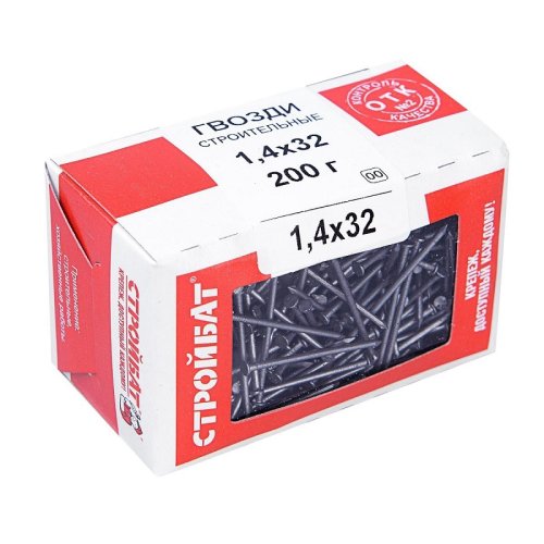 Гвозди  строительные Стройбат 1,4х32 (0,2 кг)  картинка